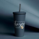 “Chosen | 1 Peter 2:9 Insulated Stainless Steel Tumbler” (Navy Blue) - Image 2