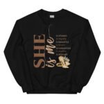 "She Is Me" Affirmation Sweatshirt - Image 4